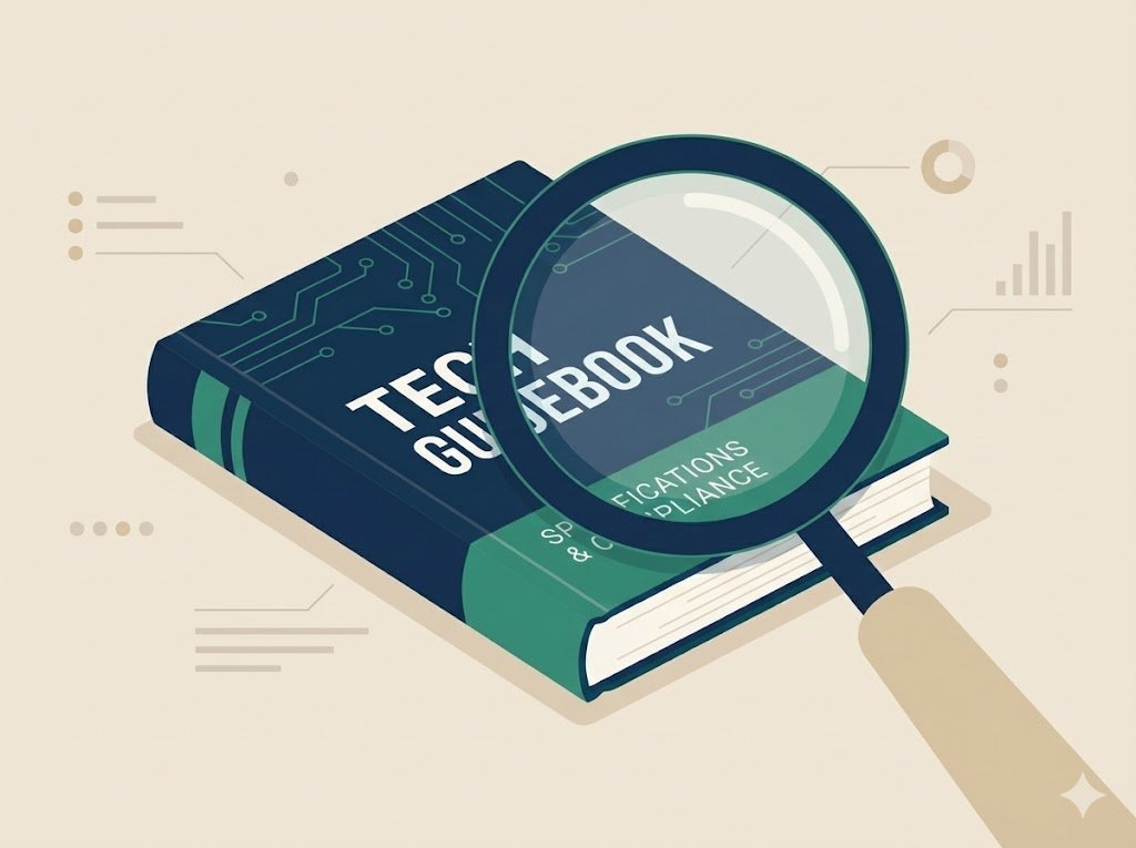 Illustration of a magnifying glass inspecting a Tech Guidebook, symbolizing the thorough compliance insight gained by partnering with Verifiedental. Illustration of a magnifying glass inspecting a Tech Guidebook, symbolizing the thorough compliance insight gained by partnering with Verifiedental.
