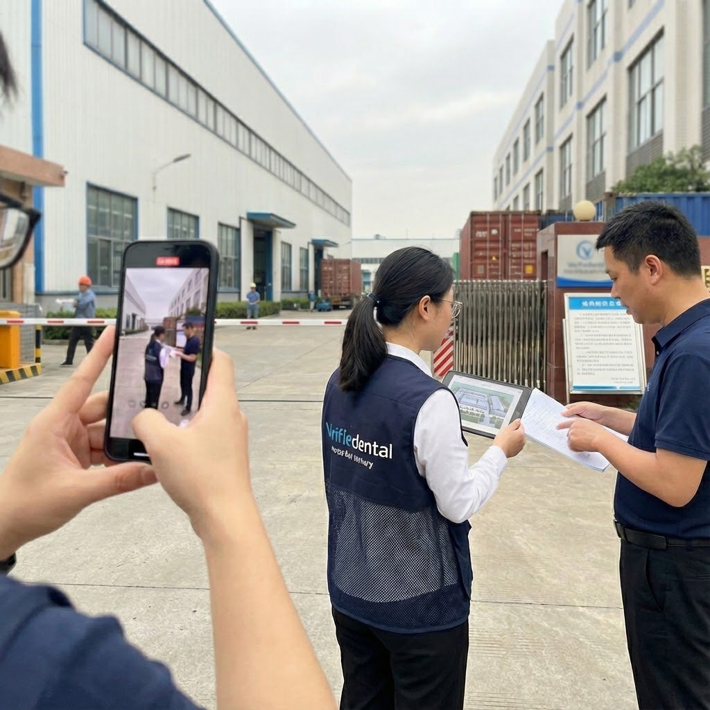 Verifiedental local representative managing supplier on-site in Foshan. (1)