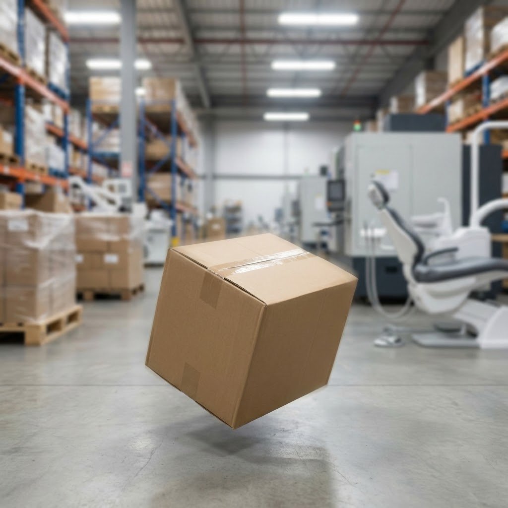 We simulate drop tests and check crate thickness-