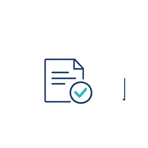 Document and check mark icon for dental product compliance review